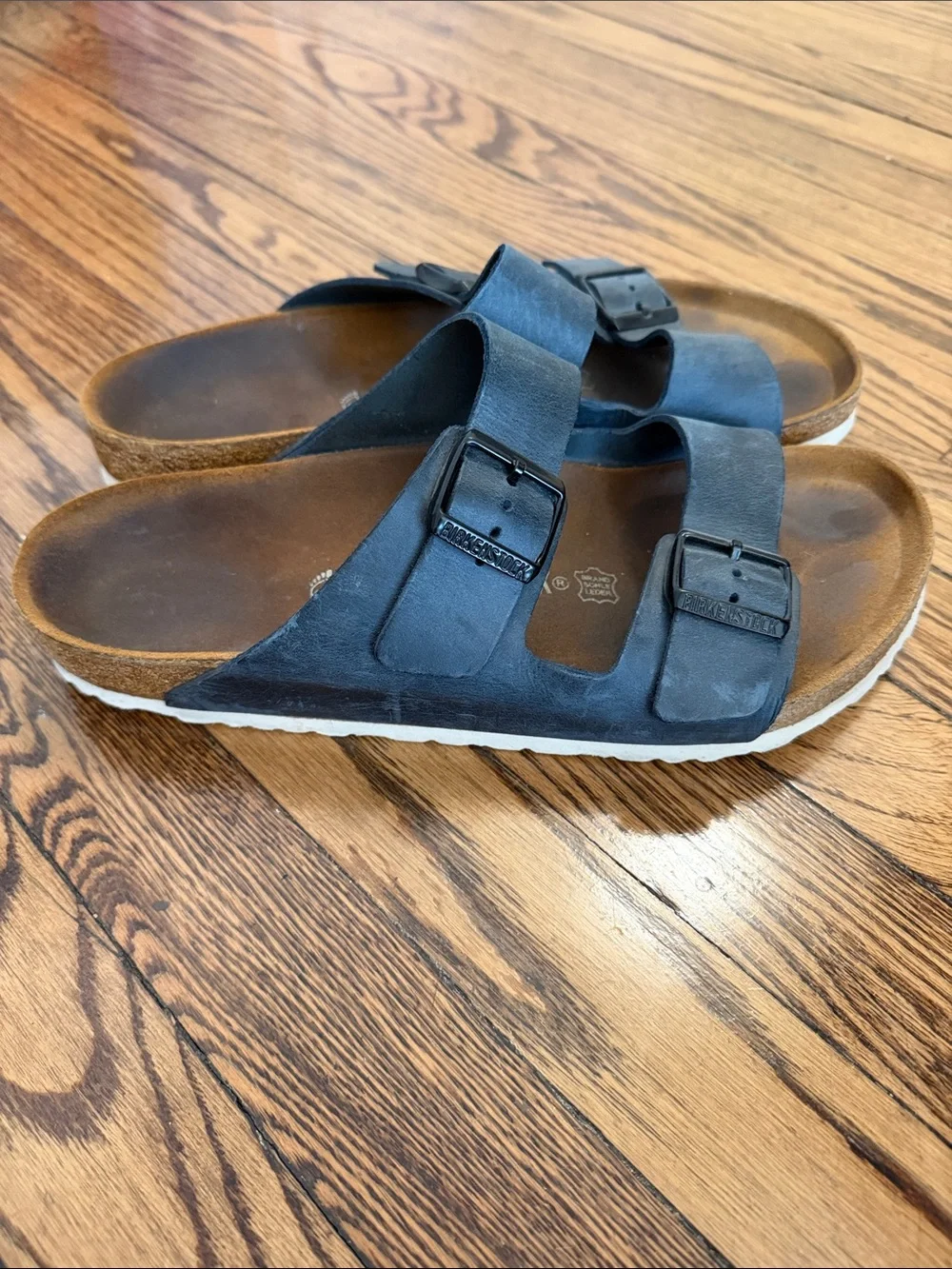 Birkenstock Two-Strap Sandals in Dark Blue - Picture 3 of 5